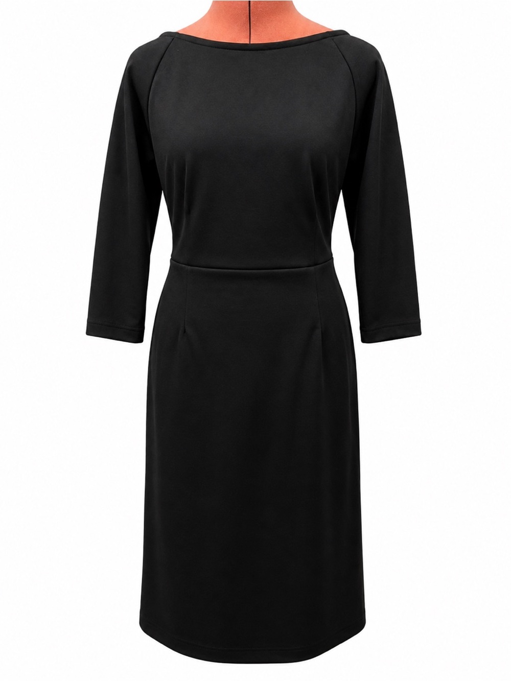Black Long-Sleeve Sheath Dress